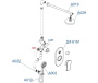 A16629 Встраиваемый комплект для душа с верхней душевой насадкой и лейкой Wasserkraft