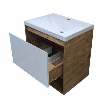 Комплект мебели Monaco Wood 700х480 подвесной 1 ящик (ШхГхВ) 698х476х607