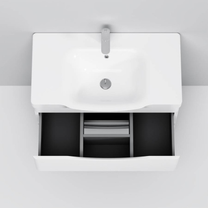 M80WCC0802WG Like, Раковина мебельная, керамическая, 80 см, встроенная, цвет: Белый, глянец