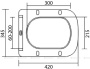 Сиденье дюропласт, soft close, металлическое крепление, BB3105SC