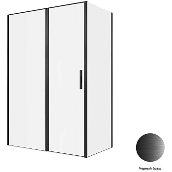 Душевой уголок Allen Brau Priority 140x80 3.31036.BBA + 3.31042.BBA черный браш