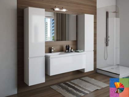 Тумба подвесная под умывальник Dallas Luxe 1200х482 левосторонняя 1 ящик (ШхГхВ) 1192х476х430 Тумба подвесная под умывальник Dallas Luxe 1200х482 левосторонняя 1 ящик (ШхГхВ) 1192х476х430