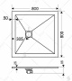 Душевой поддон квадратный RGW ST-W Белый (Комплект)  800x800