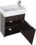 Тумба с раковиной Aquanet Лидс 50 эвкалипт мистери