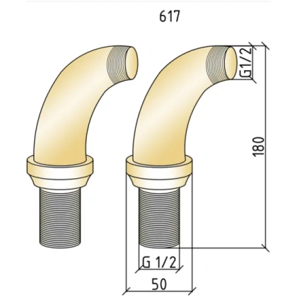 Уголки для смесителя на борт ванны BRILLANTE (пара) Уголки для смесителя на борт ванны BRILLANTE (пара)
