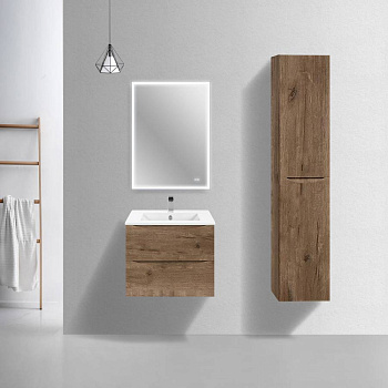 База под керамическую раковину Mia Slim 600 подвесная, 2 выкатных ящика soft close, V.Oak База под керамическую раковину Mia Slim 600 подвесная, 2 выкатных ящика soft close, V.Oak