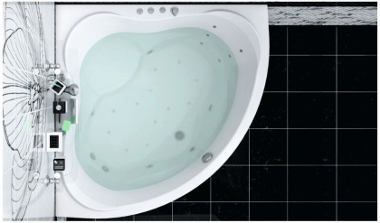 Акриловая ванна Aquanet Malta 150x150 (г/м, а/м, сп/м, н/м, с/п, к/б, А3рNew)