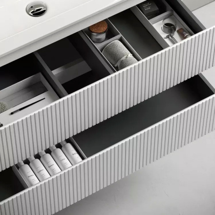 Тумба подвесная SANCOS Snob T 790х445х500, c двумя ящиками оснащенными доводчиками, Bianco, арт.SNT80W Тумба подвесная SANCOS Snob T 790х445х500, c двумя ящиками оснащенными доводчиками, Bianco, арт.SNT80W