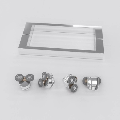 Душевой уголок 130*100*185 RGW CL-48-1 (CL-14+Z-060-1) Прямоуг./Хром/Прозрачное/5 мм (Easy)