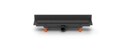 Душевой лоток 45 см Creto Points CRE-450 PB-P с решеткой, черный Душевой лоток 45 см Creto Points CRE-450 PB-P с решеткой, черный