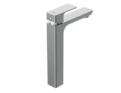 Смеситель для раковины высокий GEO однорычажный клик клак