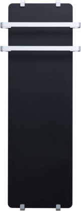 Полотенцесушитель электрический Allen Brau Infinity 120x44 с рейлингом 2.0 и креплением, серебро браш