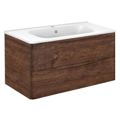 База под раковину Paola 1000 подвесная, 2 выкатных ящика soft close, R.Wood База под раковину Paola 1000 подвесная, 2 выкатных ящика soft close, R.Wood