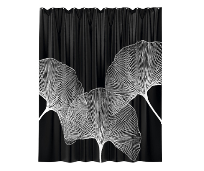 Шторка для ванной  Nau, 200х200х1000 см, черная, SC-77102