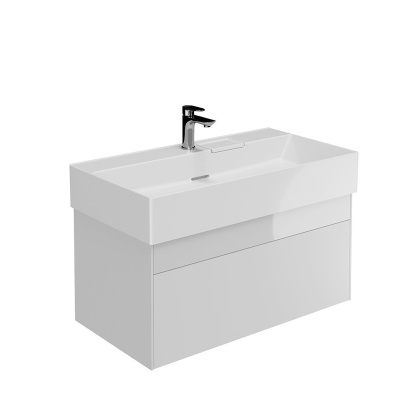 Тумба LOGICA подвесная 2 ящика 90 см, белоснежный LO.90.2\WHT