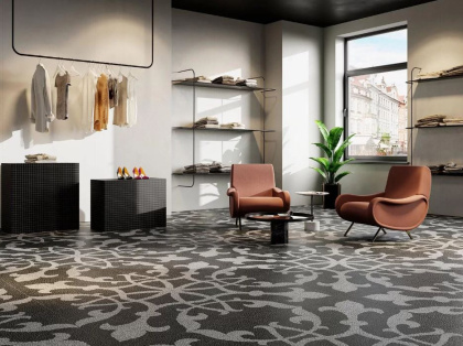 Керамогранит DD843300R Багатти белый черный обрезной 80*80*11 (2шт\1.28м2), м2