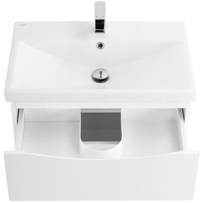 Тумба с раковиной подвесная BelBagno MARINO-CER 60 Bianco Lucido , раковина белая