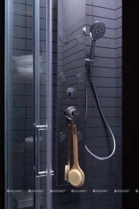 Душевая дверь Aquanet Alfa NAA6121 120, прозрачное стекло