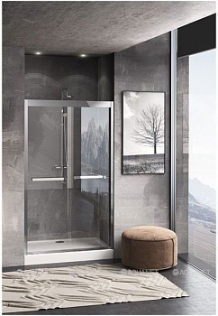 Душевая дверь Aquanet Delta NPD6122 120, прозрачное стекло