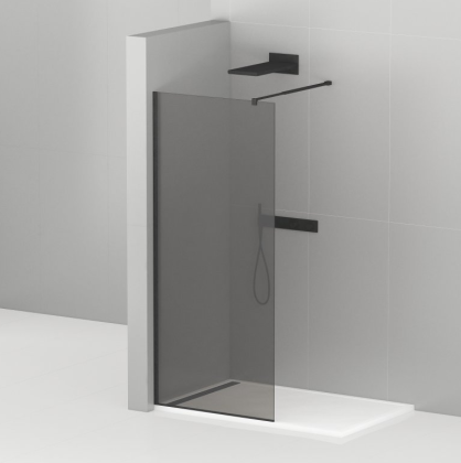 LIBERTA-90-GR Стекло для перегородки Liberta, графит, 900х1950 мм LIBERTA-90-GR Стекло для перегородки Liberta, графит, 900х1950 мм