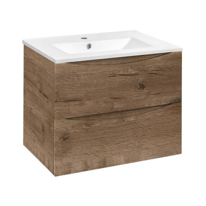 База под керамическую раковину Mia 700 подвесная, 2 выкатных ящика soft close, V.Oak База под керамическую раковину Mia 700 подвесная, 2 выкатных ящика soft close, V.Oak