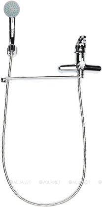 Смеситель для ванны OneLife P01-218cr с душ.набором, полимерный