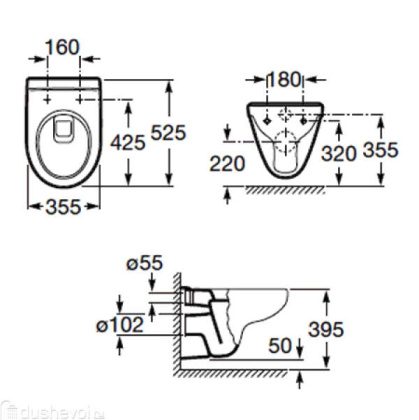 Унитаз подвесной Roca Victoria 34630300R