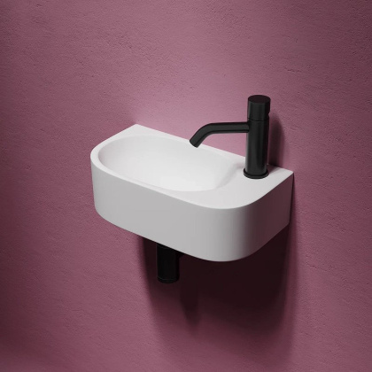 Умывальник подвесной прямоугольный (чаша слева, отверстие под смеситель справа) Element 409*224*110мм