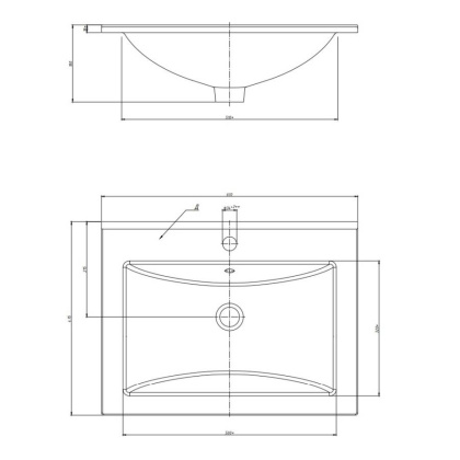 Раковина Керамин Бергамо Нова 60