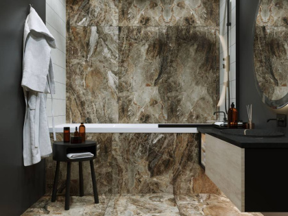 Керамогранит Vesuvio коричневый 60х120 Керамогранит Vesuvio коричневый 60х120