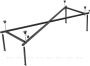 Каркас сварной для акриловой ванны Aquanet Dali 160x70 Каркас сварной для акриловой ванны Aquanet Dali 160x70