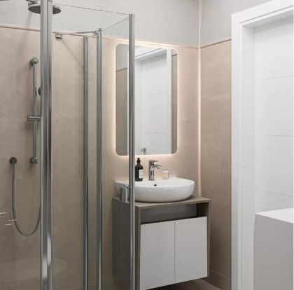 Бордюр Про Матрикс бежевый матовый обрезной 30x2,5x1,9