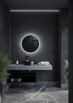 Зеркало для ванной комнаты  SANCOS Sfera D800  c  подсветкой , арт. SF800