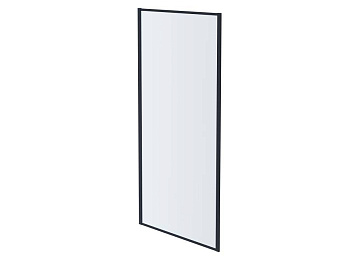 AQ ARI WA 09020BL Неподвижная душевая стенка 900x2000, для комбинации с дверью, профиль черный, стекло прозрачное AQ ARI WA 09020BL Неподвижная душевая стенка 900x2000, для комбинации с дверью, профиль черный, стекло прозрачное