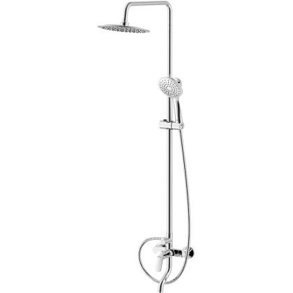 Смеситель Rossinka RS45-46 для ванны с регулируемой высотой штанги и лейкой "Тропический дождь" Смеситель Rossinka RS45-46 для ванны с регулируемой высотой штанги и лейкой "Тропический дождь"