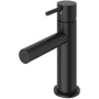 LEAF-LSM1-L-NOP Смеситель для раковины однорычажный, с донным клапаном, исполнение Чёрный матовый