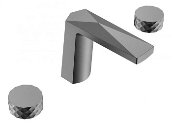 Смеситель врезной на 3отв. VENTURO Gun Metall, ручка DIAMOND