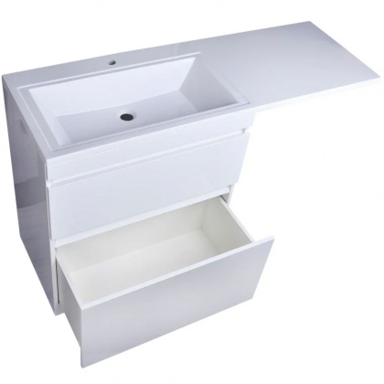 Тумба подвесная под умывальник Dallas Luxe 1300х482 правосторонняя 1 ящик (ШхГхВ) 1292х476х430 Тумба подвесная под умывальник Dallas Luxe 1300х482 правосторонняя 1 ящик (ШхГхВ) 1292х476х430