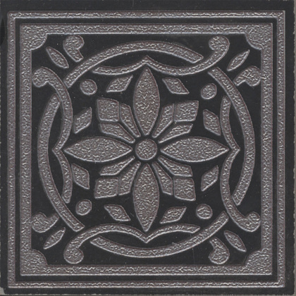 Вставка Тьеполо 3 матовый обрезной 9,6x9,6x0,9