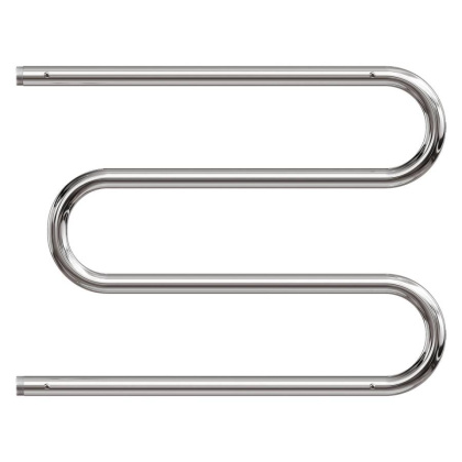 Полотенцесушитель водяной Point PN38665P 600x500 М-образный (1") с полкой, хром