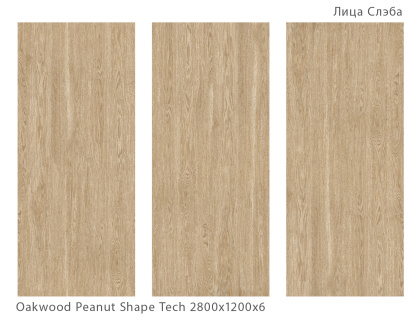Керамогранит OAKWOOD PEANUT SHAPE TECH 2800х1200х6мм