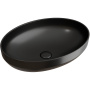 Умывальник чаша накладная овальная (цвет Черный Матовый) Element 502*363*145мм