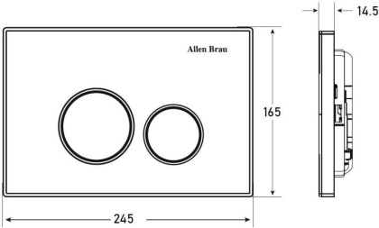 Клавиша смыва Allen Brau Priority 9.20001.20 белый глянец Клавиша смыва Allen Brau Priority 9.20001.20 белый глянец