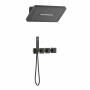 Душевая система Timo Petruma SX-5249/03SM скрытого монтажа, термостат, черная матовая