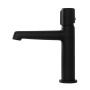 UNO Смеситель для раковины с донным клапаном, чёрный UNO-LVM-NERO