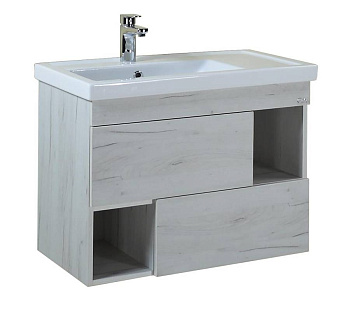 Тумба Onika Санторини 80 подвесная, дуб белый крафт (ум. Фостер 80 Пр.)