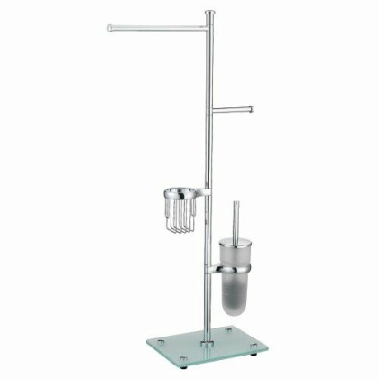 Комбинированная напольная стойка, 46,3х107х22 см, хром, K-1248