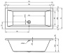 Акриловая ванна RIHO LUSSO 170-75