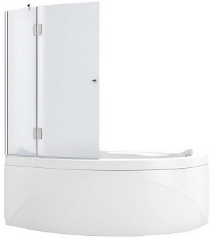 Шторка для ванны Aquanet AQ2 L, матовое стекло