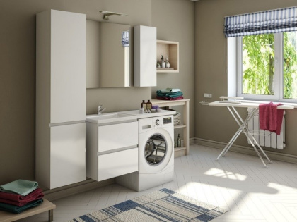 Тумба подвесная под умывальник Dallas Luxe 1150х482 2 ящика (ШхГхВ) 498х476х607 Тумба подвесная под умывальник Dallas Luxe 1150х482 2 ящика (ШхГхВ) 498х476х607